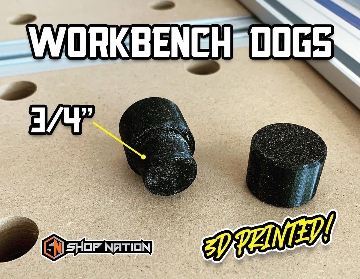 Bench Dog Set - 3/4" Hole Diameter [Works with Kreg ACS] - Shop Nation Store