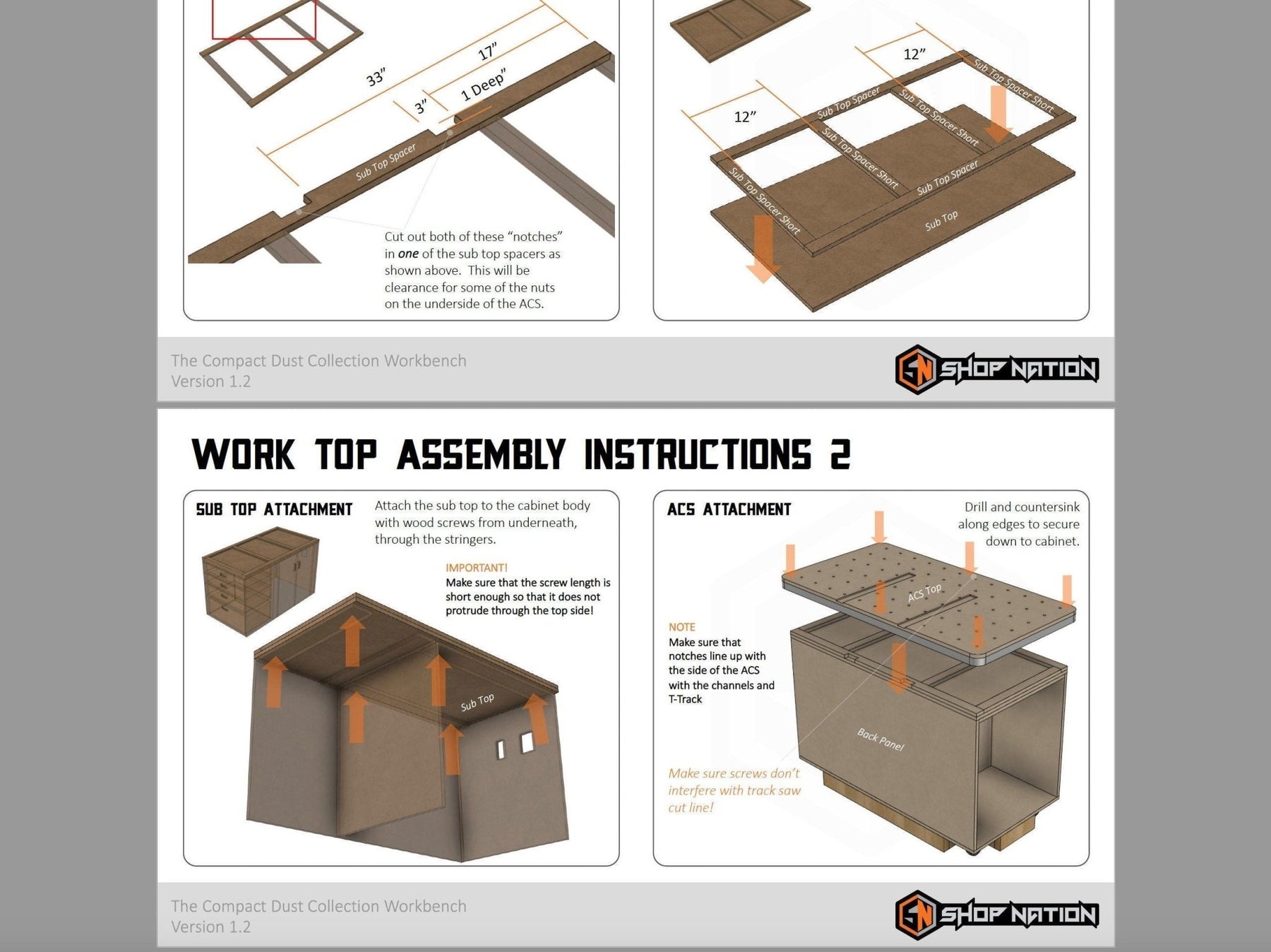 Compact Kreg ACS Workstation Woodworking Plans - Digital Download - Shop Nation Store