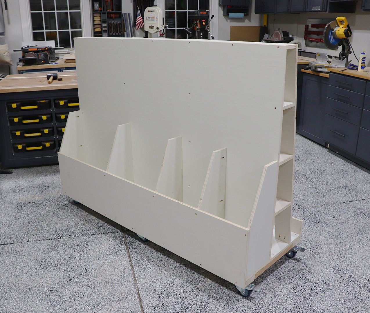Compact Wood Storage Cart Plans - Digital Download - Shop Nation Store