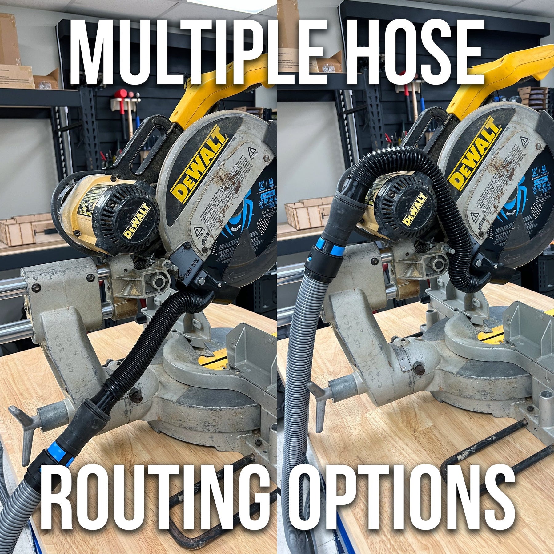 Dewalt DW708 Sliding Miter Saw Dust Collection Chute & Plans Bundle - Shop Nation Store