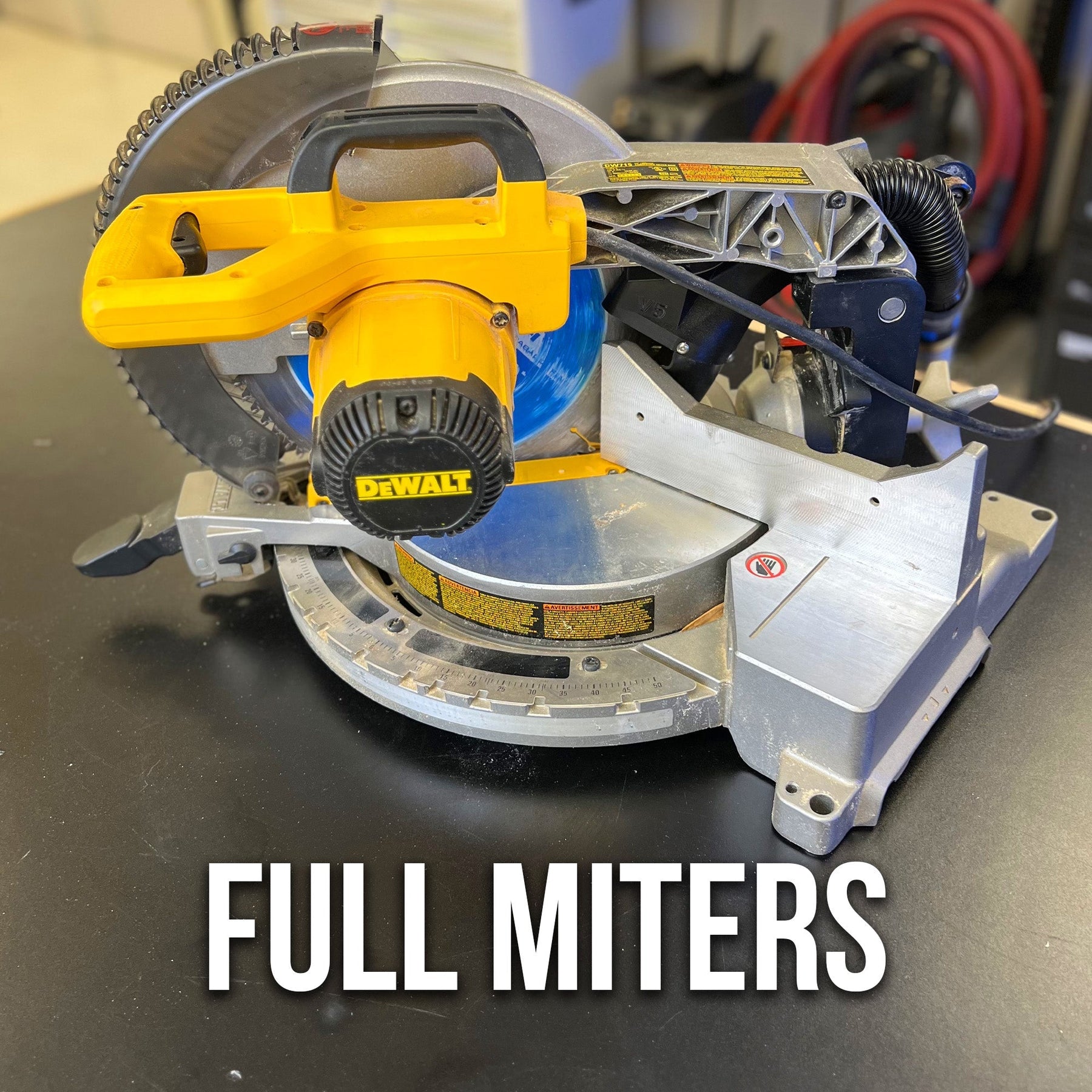 Dewalt DW715/716 12" Non - Sliding Miter Saw Dust Collection & Plans Bundle - Shop Nation Store