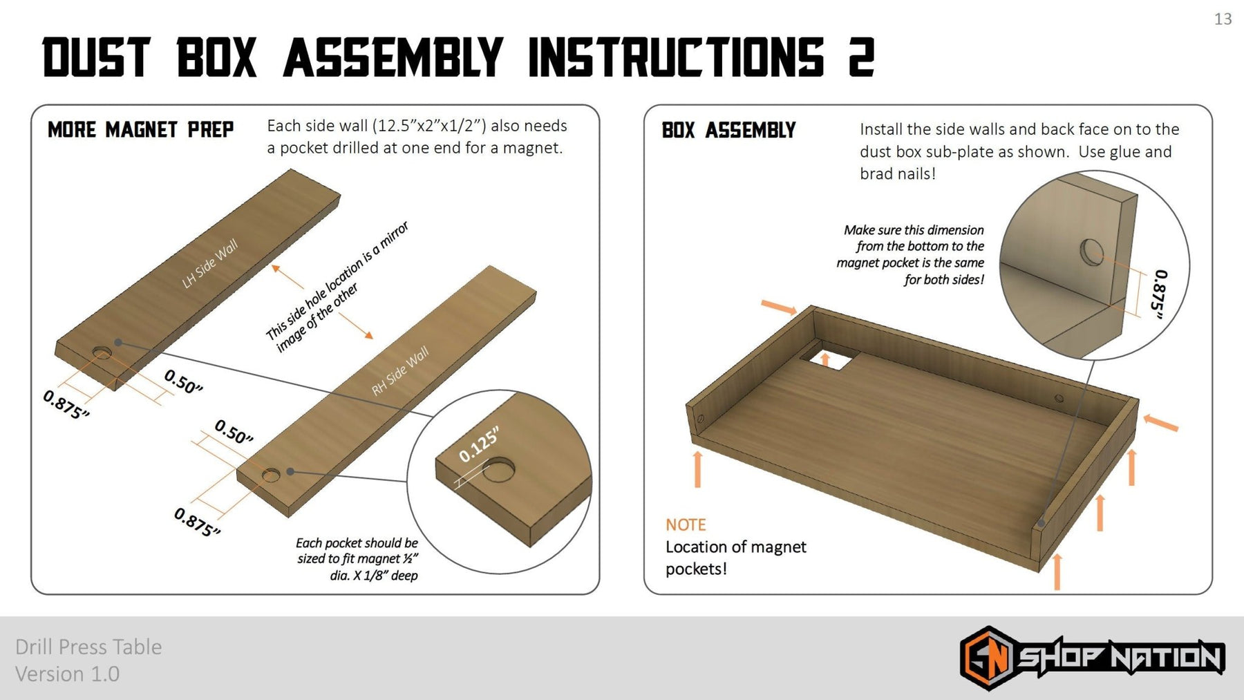 Drill Press Table Woodworking Plans - Digital Download - Shop Nation Store