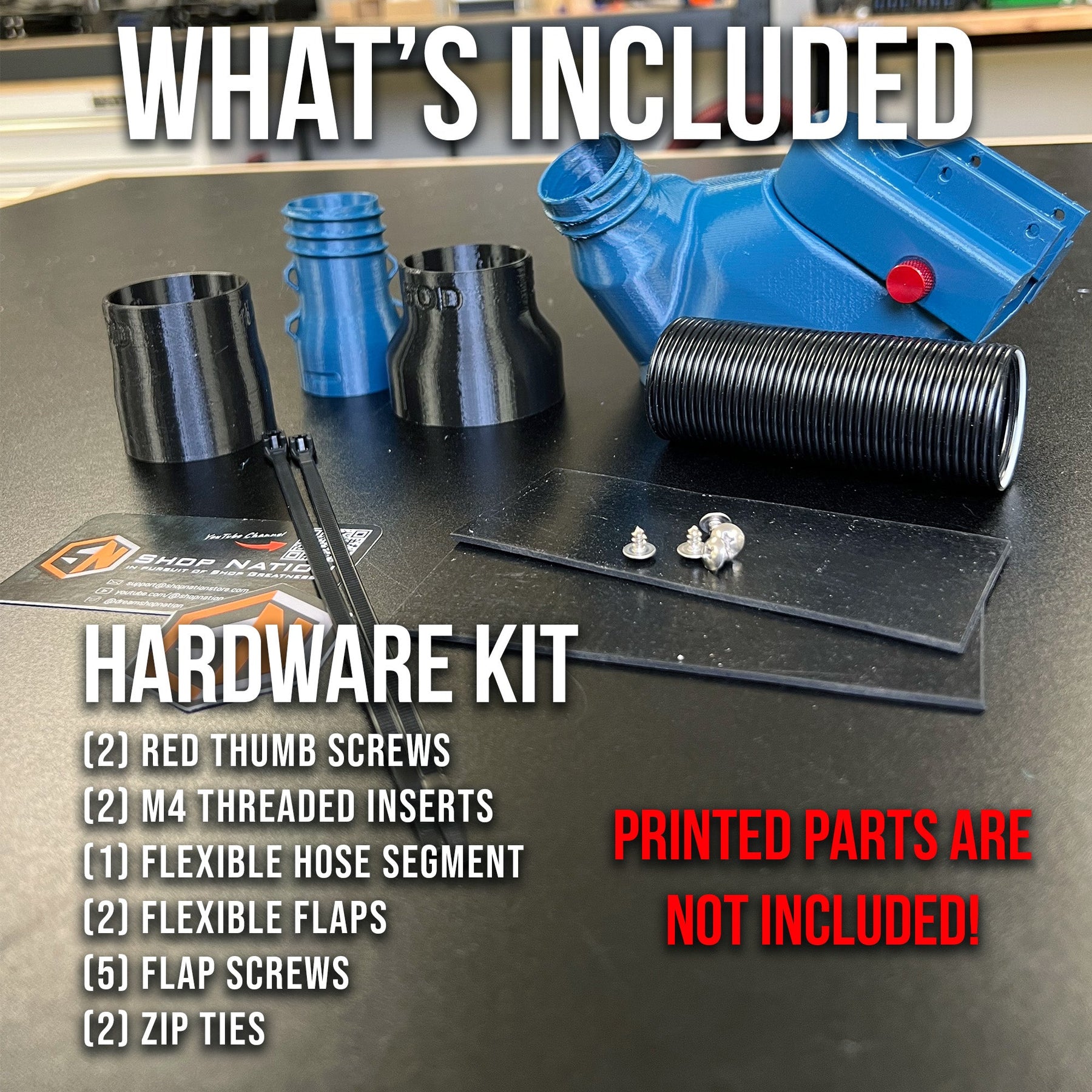 Hardware Kit for Bosch Axial Glide Dust Collection Chute GEN II (print yourself) - Shop Nation Store