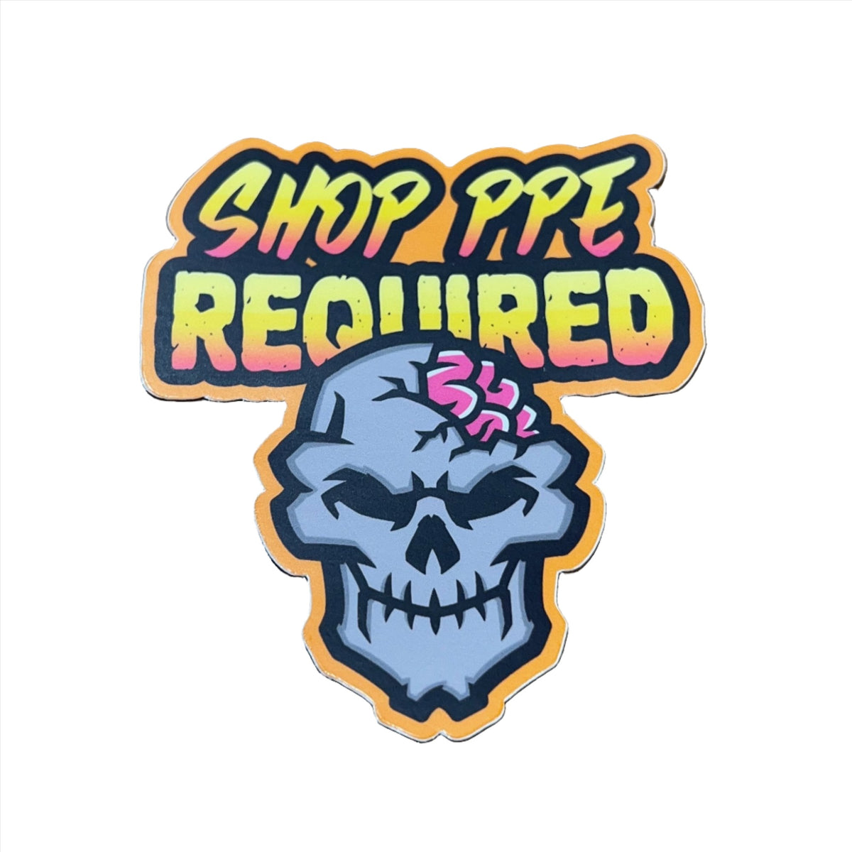 PPE Skull Sticker - Shop Nation Store