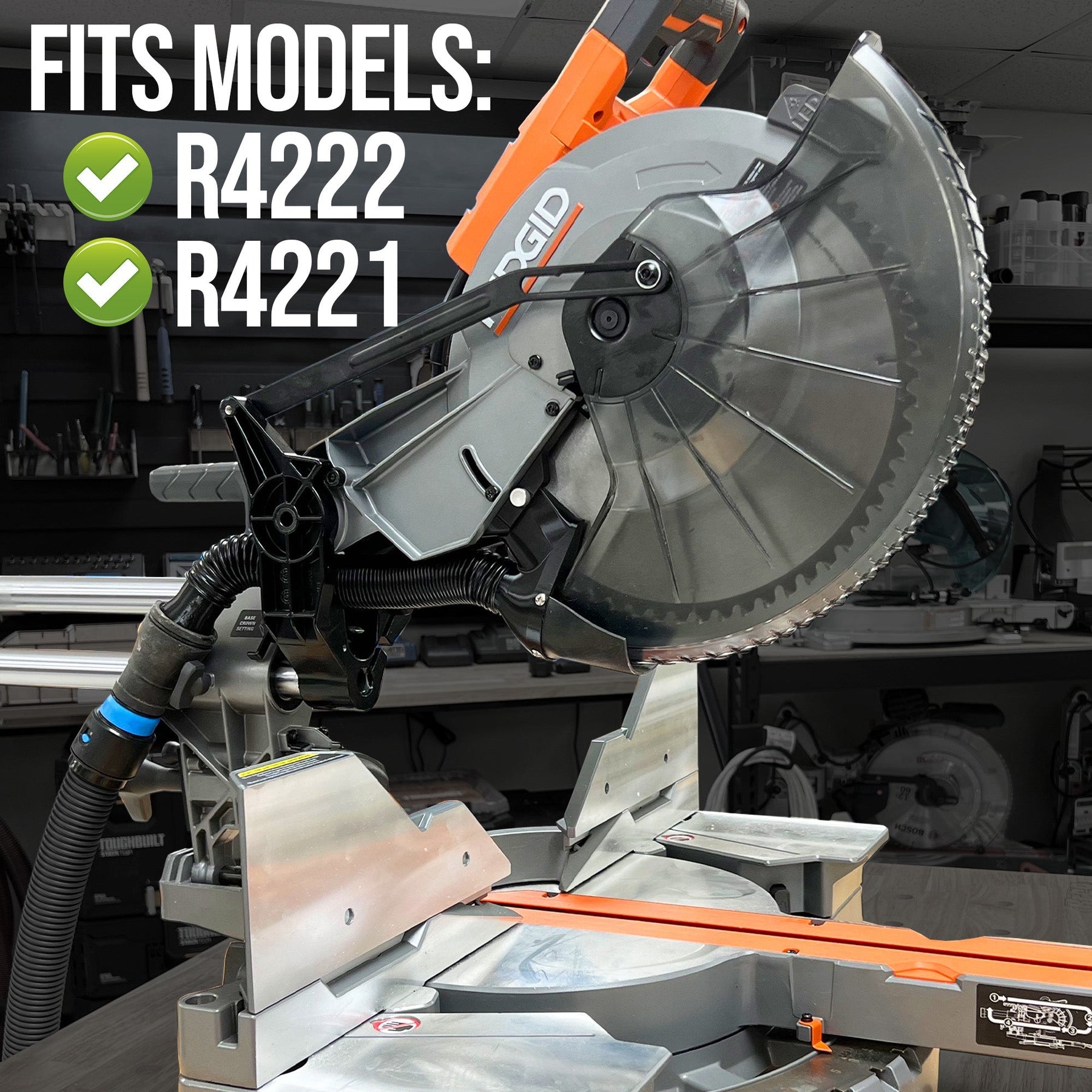 Ridgid 12" Sliding Miter Saw Dust Collection Chute (R4222) & Plans Bundle - Shop Nation Store