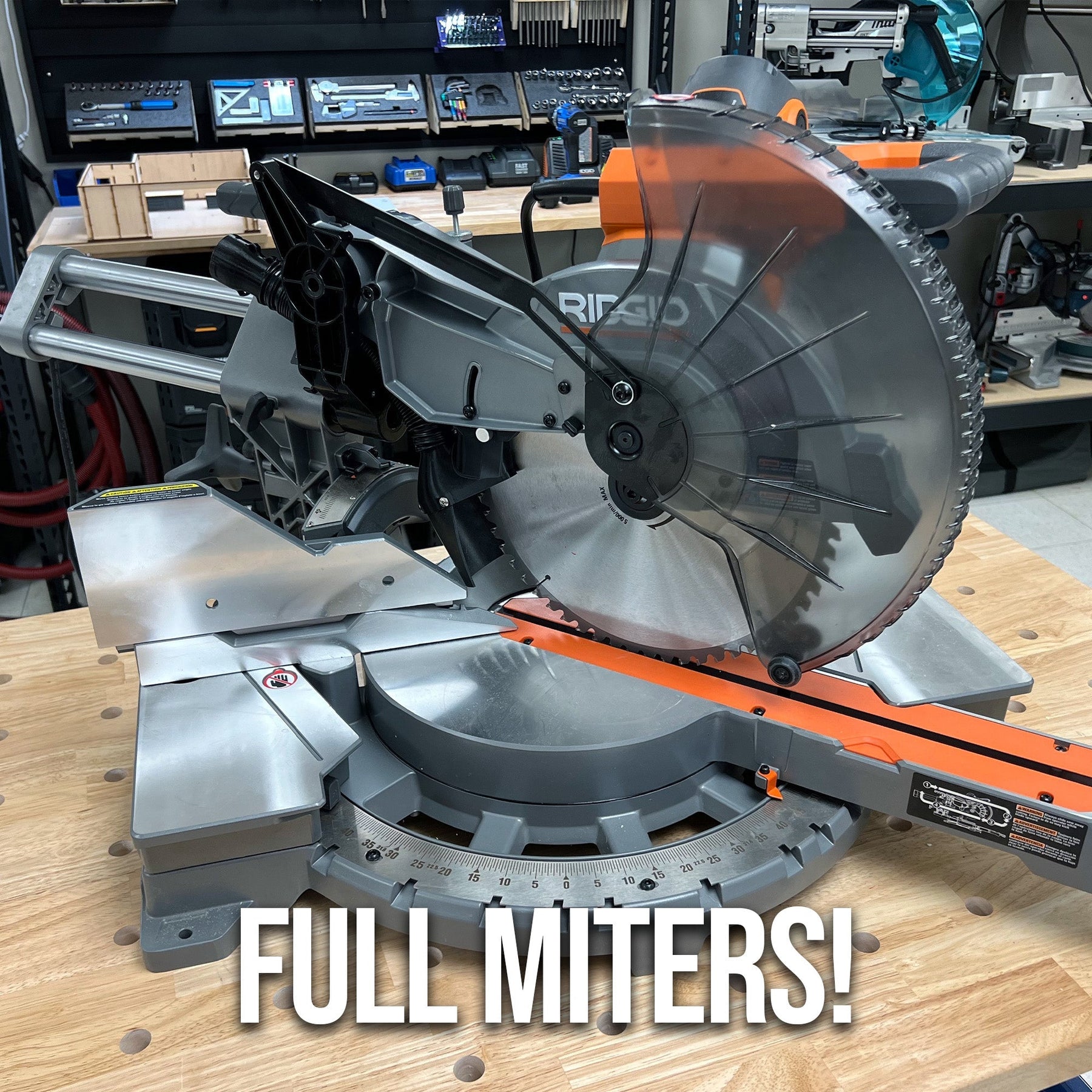 Ridgid 12" Sliding Miter Saw Dust Collection Chute (R4222) & Plans Bundle - Shop Nation Store