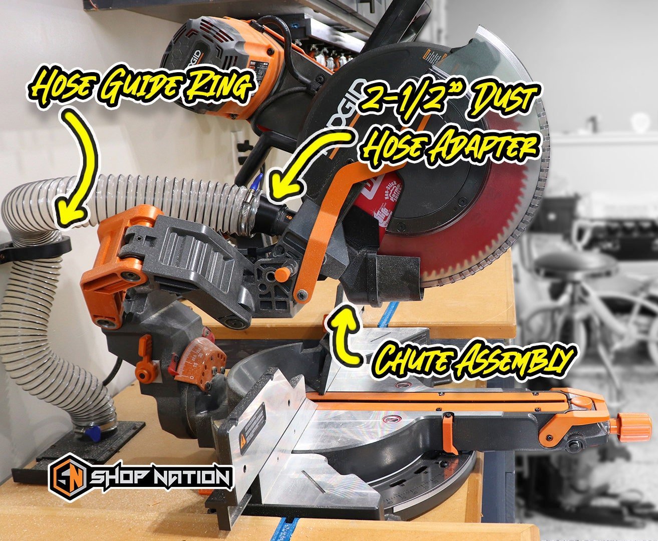 Ridgid Dual Bevel Miter Saw Dust Collection & Plans Bundle - Shop Nation Store