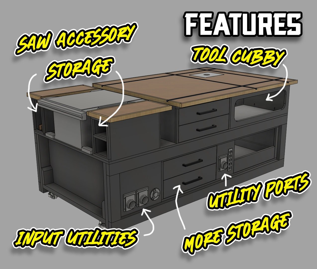 The Mega Table Saw Workbench - Digital Download - Shop Nation Store
