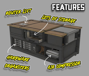 The Mega Table Saw Workbench - Digital Download - Shop Nation Store