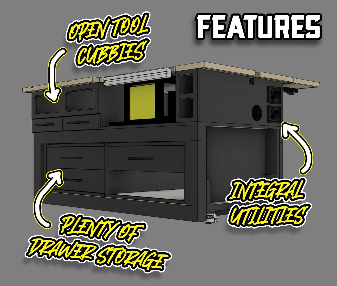 The Portable Jobsite Table Saw Workbench - Digital Download - Shop Nation Store