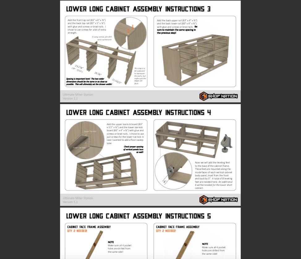 Ultimate Miter Station Woodworking Plans - Instant Download - Shop Nation Store
