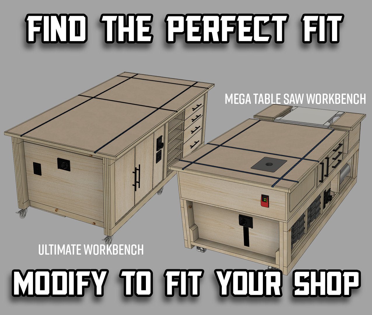 Workbench Plans (5 Pack!) - Digital Download - Shop Nation Store