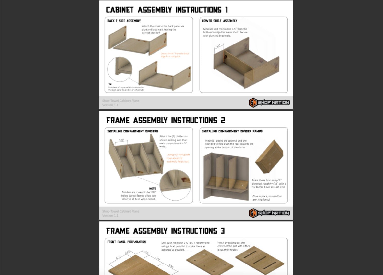 Workshop Towel Cabinet Woodworking Plans - Digital Download - Shop Nation Store