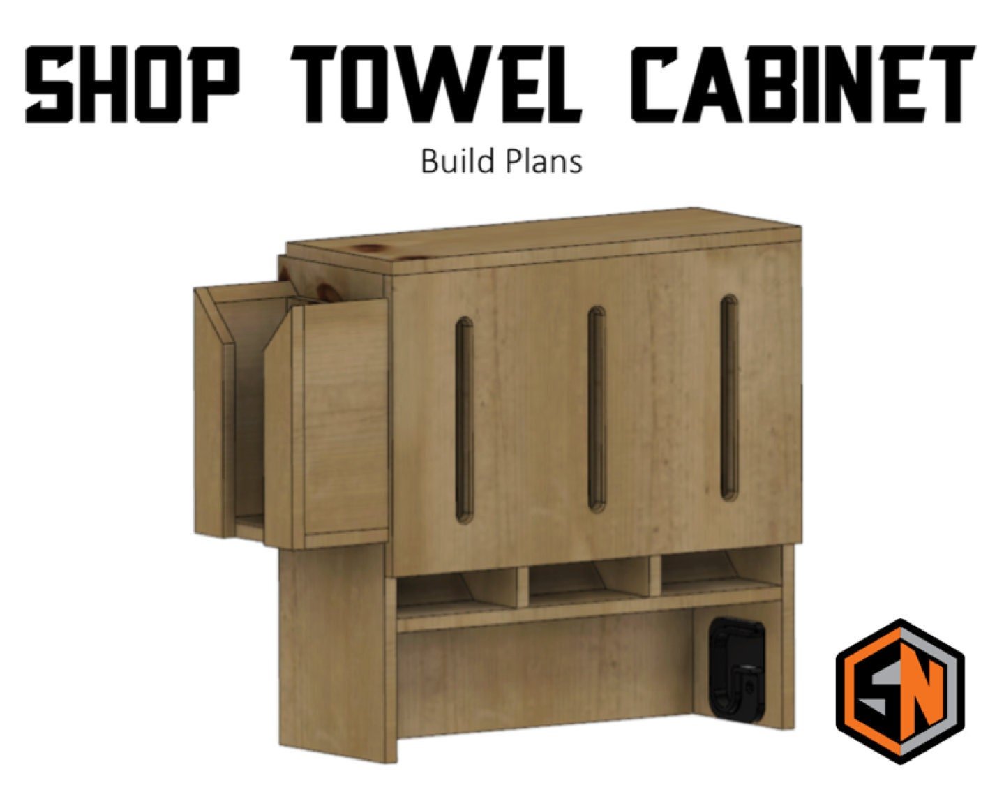 Workshop Towel Cabinet Woodworking Plans - Digital Download - Shop Nation Store